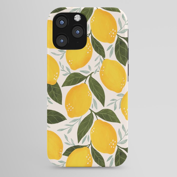 Mediterranean Summer Lemons Pattern iPhone Case Gallery Image 44