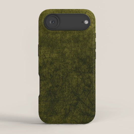 olive green velvet iPhone Case Gallery Image 2