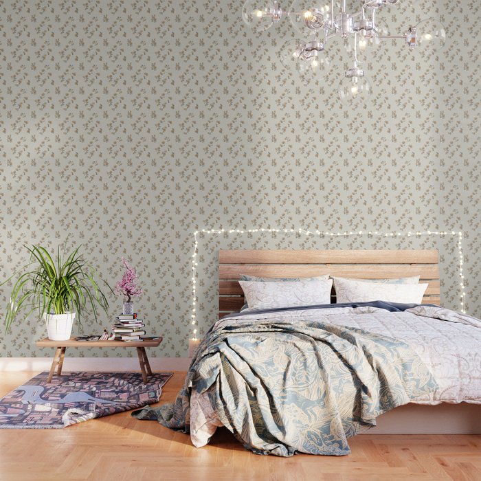 VINTAGE FLORAL NEUTRAL Wallpaper Gallery Image 2
