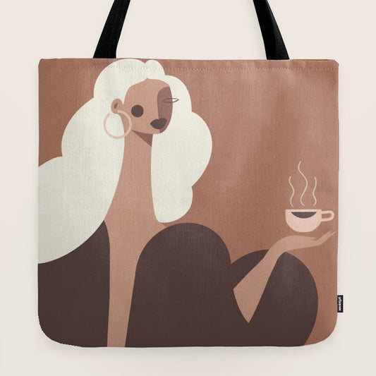 Coffee Hour Inspired by PANTONE 17 1230 Mocha Mousse Tote Bag Gallery Image 2