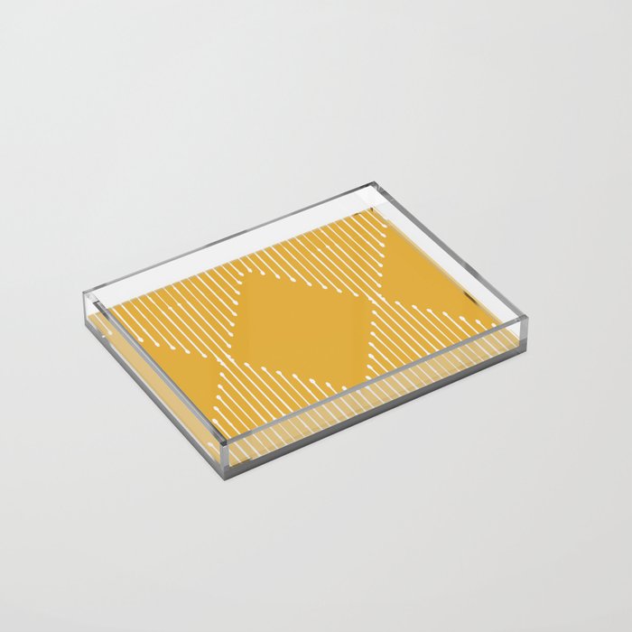 Geo (Yellow) Acrylic Tray Gallery Image 2