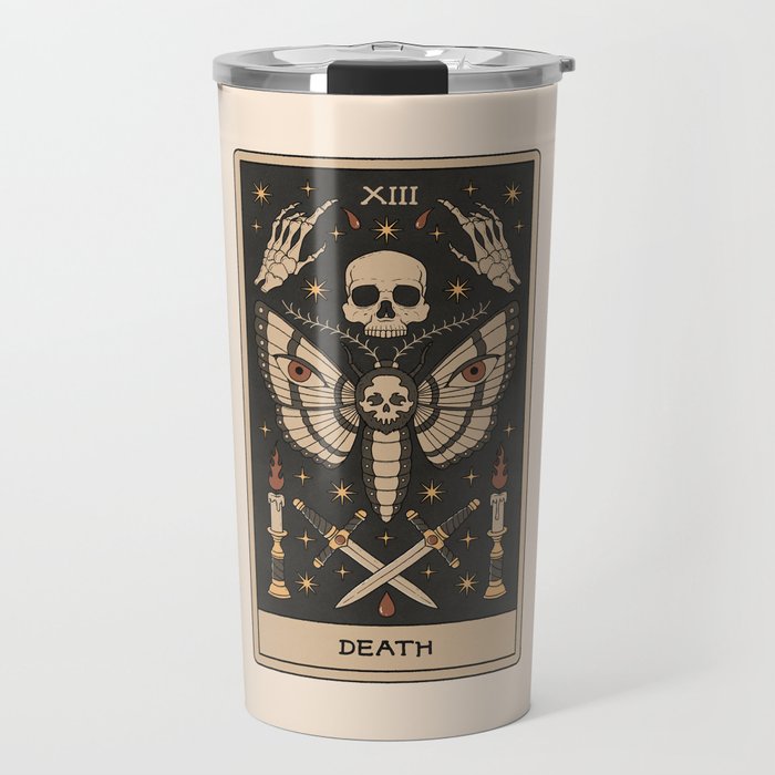 Death - Moth Tarot Travel Mug Gallery Image 1