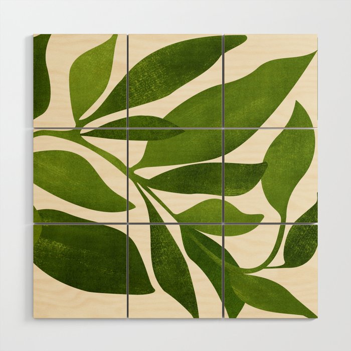 The Wanderer - House Plant Illustration Wood Wall Art Gallery Image 3