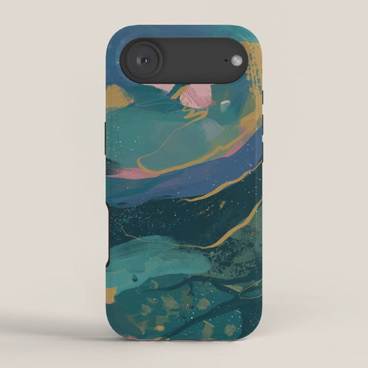 "You Are Worthy" Midnight Background iPhone Case Gallery Image 2