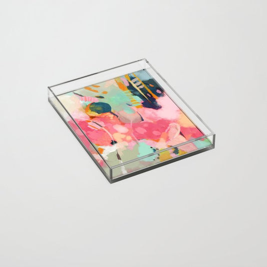 spring moon earth garden Acrylic Tray Gallery Image 2