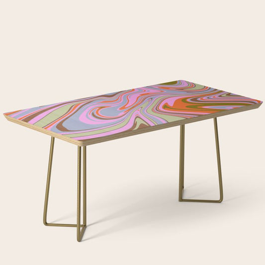 70s Psychedelic Swirl Coffee Table Gallery Image 2
