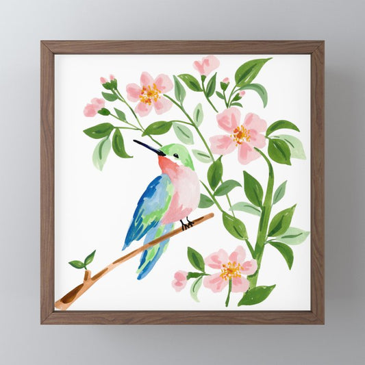 Hummingbird Mini Art Print Gallery Image 2