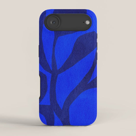Abstract botanical- blue garden iPhone Case Gallery Image 2