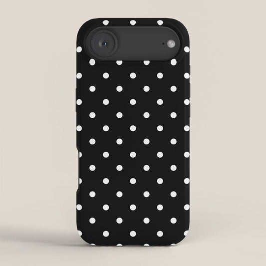 Black and White Polka Dots iPhone Case Gallery Image 2