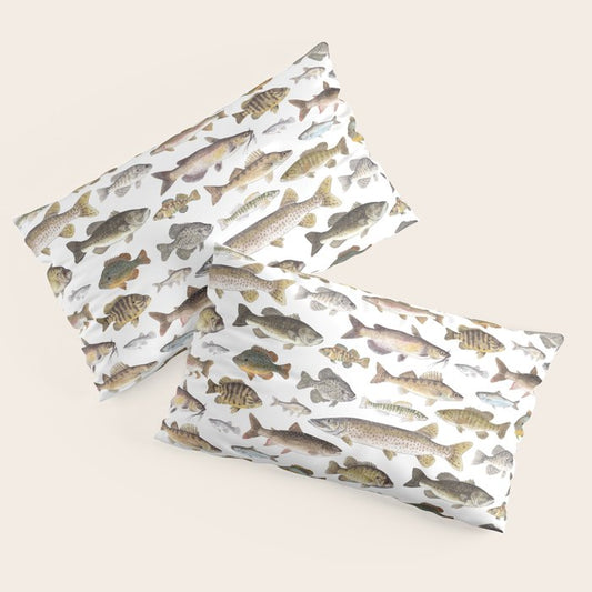 Midwest Freshwater Fish Pillow Sham Gallery Image 2