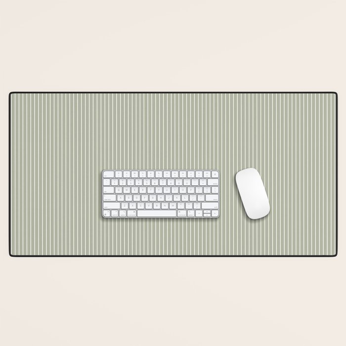 Lines #6 (Sage Green) Desk Mat Gallery Image 1