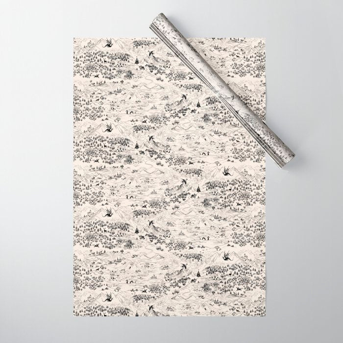 Dragons of the Magic Land Wrapping Paper Gallery Image 1