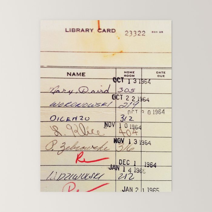 Library Card 23322 Mini Art Print Gallery Image 6