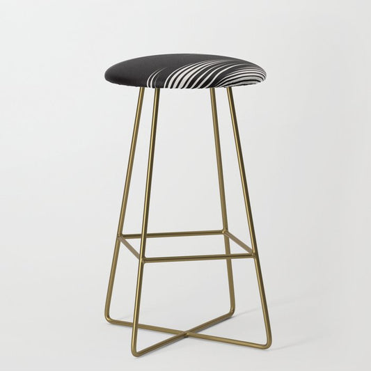 Wavy Black and Beige 13 Stool Gallery Image 2