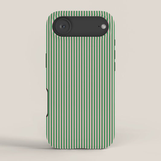 Narrow Stripes Green and Pink Vertical Pattern iPhone Case Gallery Image 2