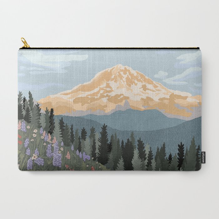 Mount Rainier National Park Carry All Pouch Gallery Image 3