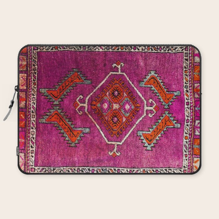 vintage Moroccan carpet Laptop Sleeve Gallery Image 2