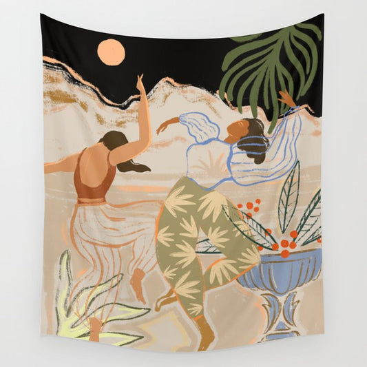 Dance under the Moonlight Wall Tapestry Gallery Image 2