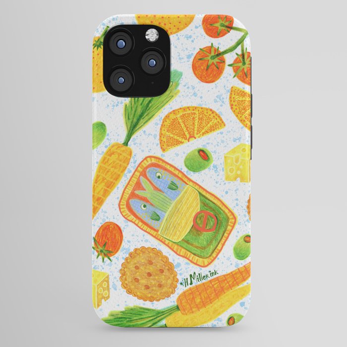 Kitchen Snacks & Apps in Orange & White iPhone Case Gallery Image 44