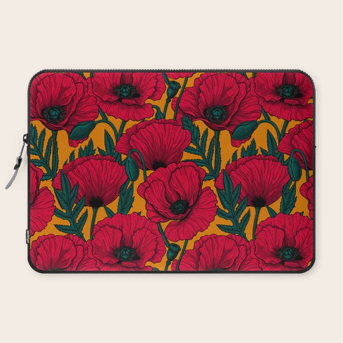 Red poppy garden Laptop Sleeve Gallery Image 2