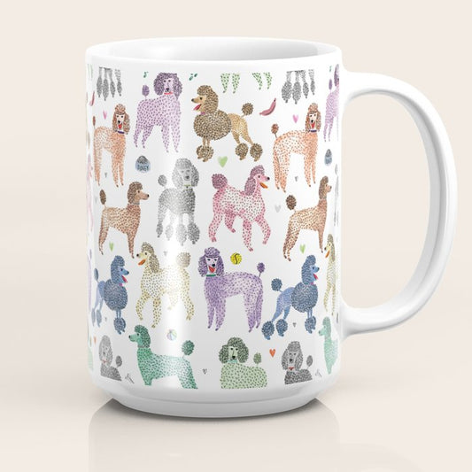 Poodles by Veronique de Jong Coffee Mug Gallery Image 2