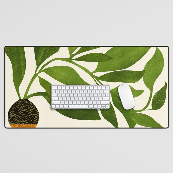 The Wanderer - House Plant Illustration Desk Mat Gallery Image 1