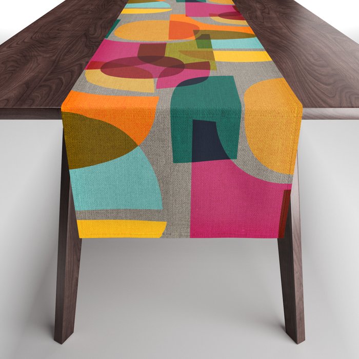 Mid Century Kaleidoscope Table Runner Gallery Image 1