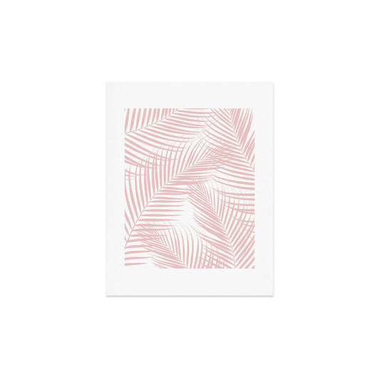 Blush Pink Palm Leaves Dream - Cali Summer Vibes #2 #tropical #decor #art #society6 Art Print Gallery Image 2