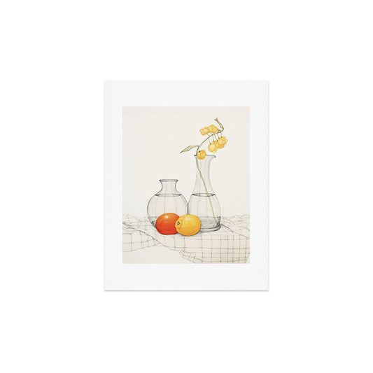Minimalist Citrus Still Life Fine Art Art Print Gallery Image 2