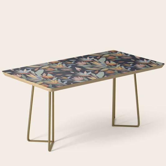 Hand Painted Floral Garden Night Coffee Table Gallery Image 2