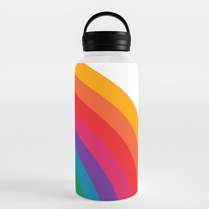 Retro Bright Rainbow - Right Side Water Bottle Gallery Image 6