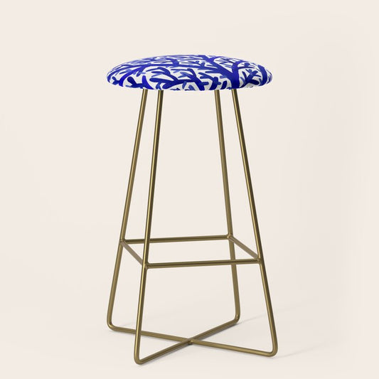 Fan Coral â Navy Stool Gallery Image 2