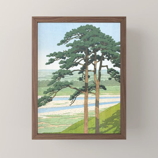 Hasui Kawase, Ruins Of Takiyama Castle, Tokyo - Vintage Japanese Woodblock Print Art Mini Art Print Gallery Image 2
