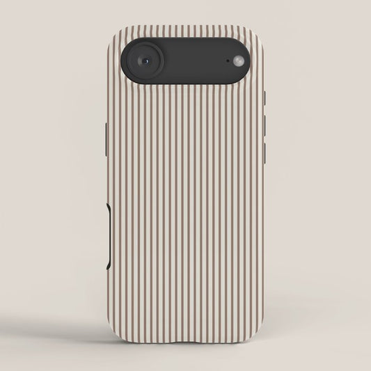 Brown And Cream Striped iPhone Case Gallery Image 2