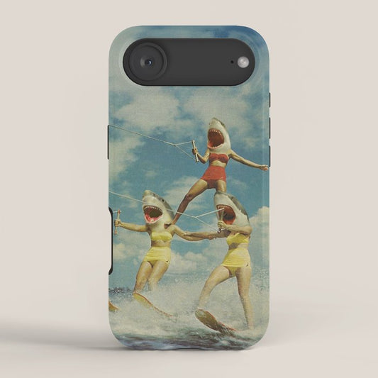On Evil Beach - Shark Attack iPhone Case Gallery Image 2