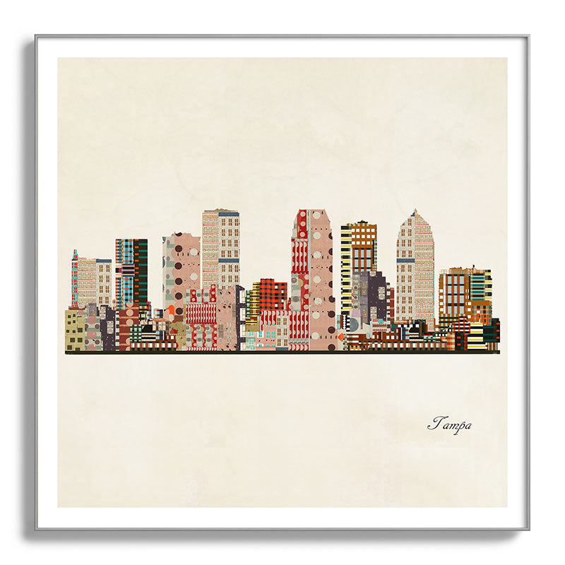 tampa skyline Framed Art Print Gallery Image 142