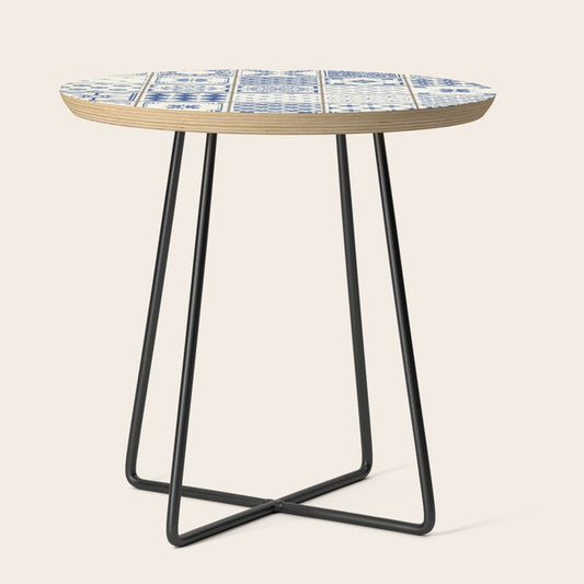 Blue Ceramic Tiles Side Table Gallery Image 2