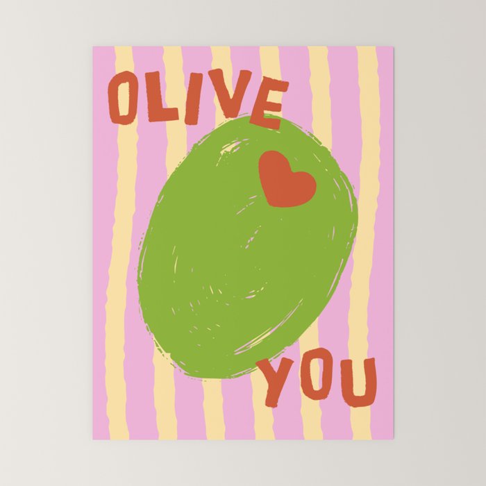 Love You Olive Kitchen Art Mini Art Print Gallery Image 6
