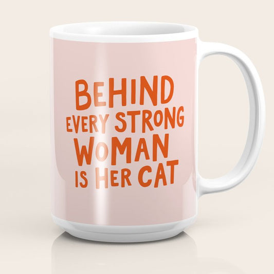 Behind Every Strong Woman Coffee Mug Gallery Image 2