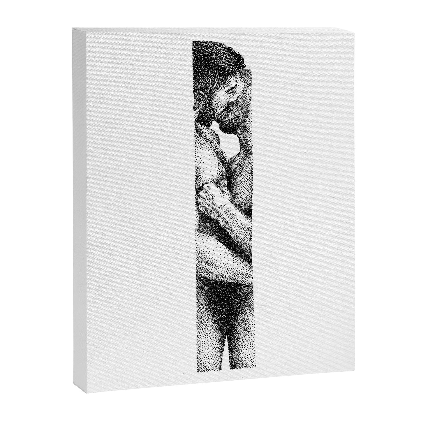 Kiss NOODDOOD Strip Canvas Print Gallery Image 2