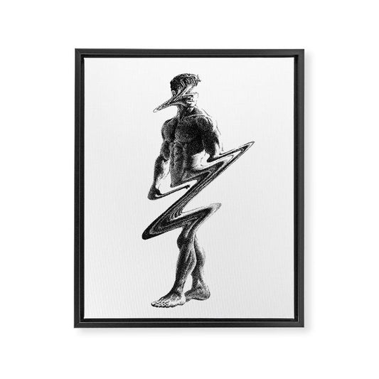 Wavy 2 - NOODDOODs Framed Canvas Print Gallery Image 2