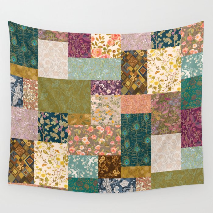 Pashmina Patchwork Wall Tapestry Gallery Image 3