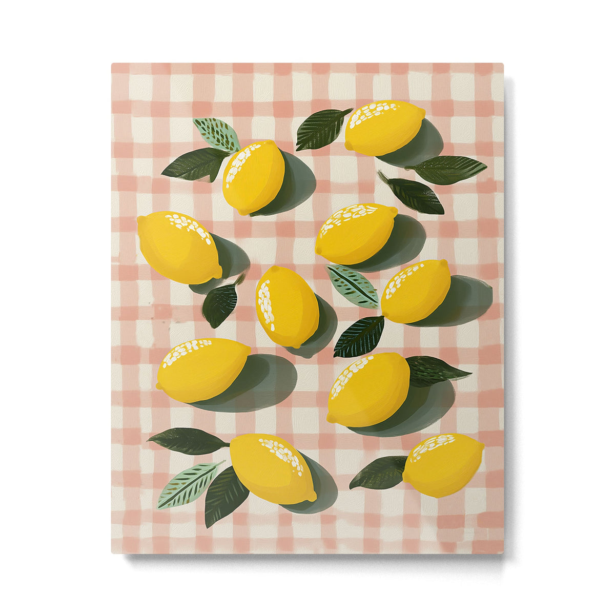 Lemon Picnic Still Life Metal Print Gallery Image 3