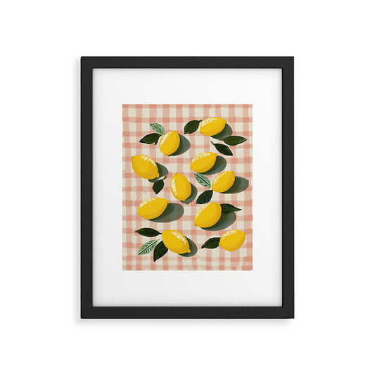 Lemon Picnic Still Life Framed Art Print Gallery Image 2