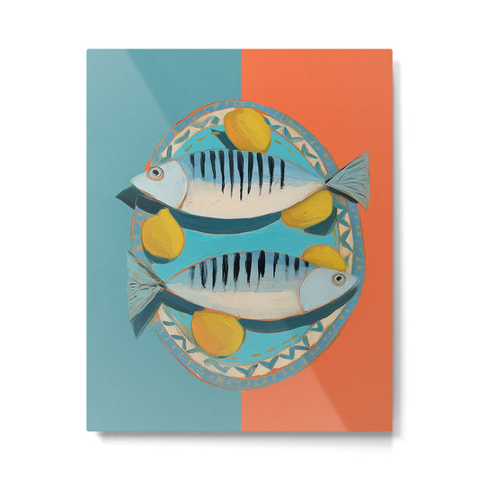 Modern Coastal Still Life Metal Print Gallery Image 2