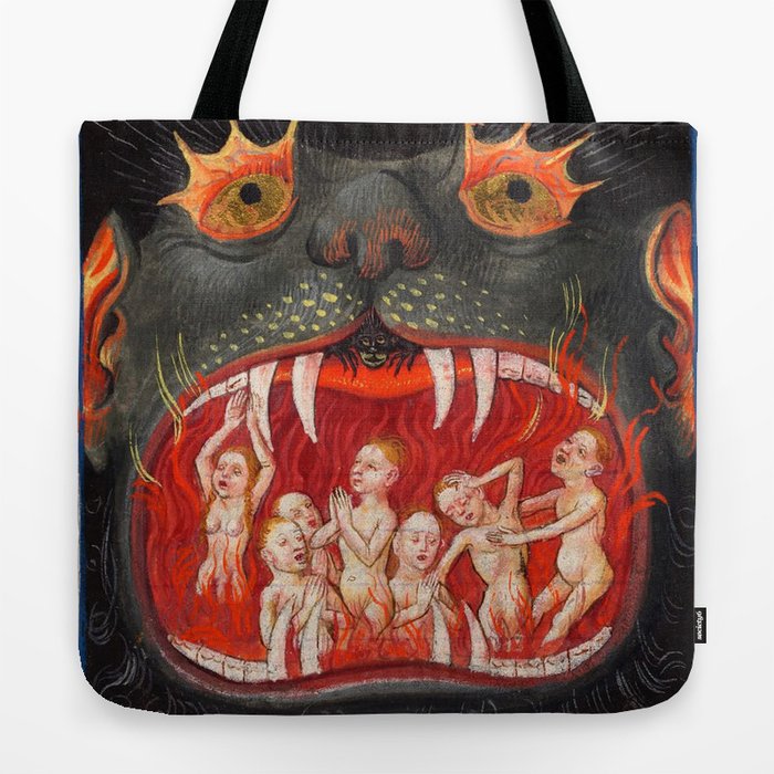 The mouth of Hell medieval art Tote Bag Gallery Image 2