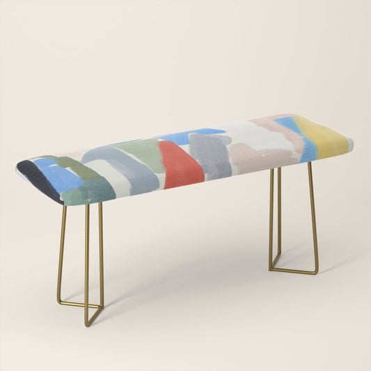 Abstract color pieces Bench Gallery Image 2