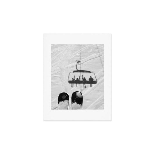 Ski Lift Shadows Art Print Gallery Image 2