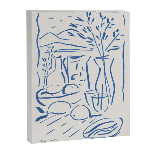 Mediterranean View Canvas Print Gallery Image 2
