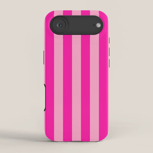 Pink Stripes Preppy Modern iPhone Case Gallery Image 2